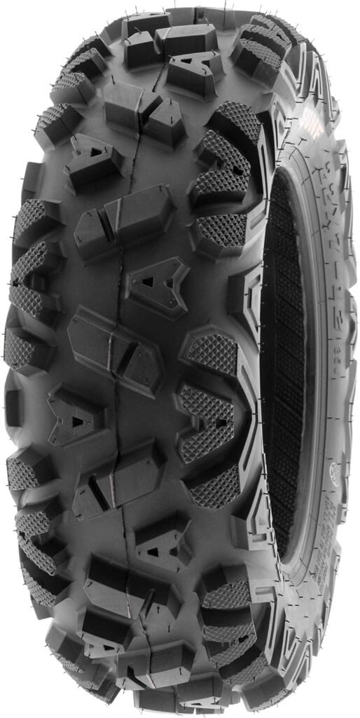 Set of 4 SunF 25x8-12 25x10-12 ATV UTV Tires 6 PR Tubeless A033 POWER I [Bundle] - TWO 25x8x12 Front  TWO 25x10x12 Rear