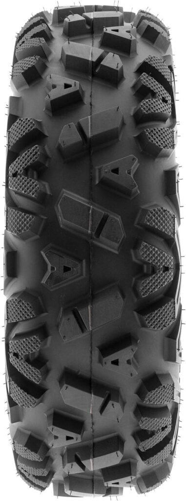 Set of 4 SunF 25x8-12 25x10-12 ATV UTV Tires 6 PR Tubeless A033 POWER I [Bundle] - TWO 25x8x12 Front  TWO 25x10x12 Rear