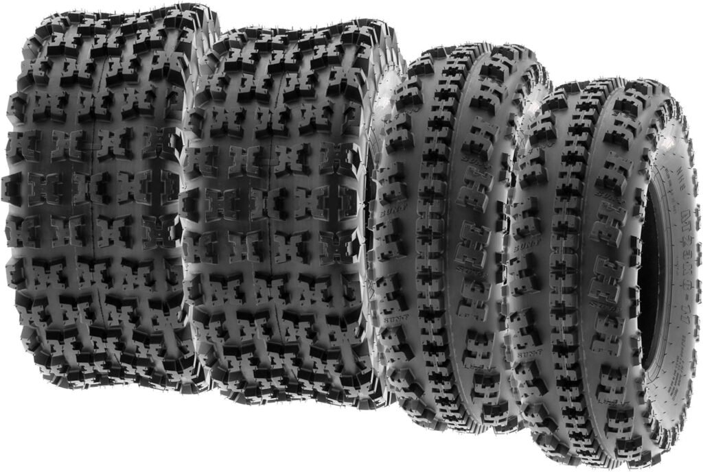 SunF 21x7-10 20x10-9 Sport Race ATV UTV Knobby Tire 6 PR A027 - BUNDLE